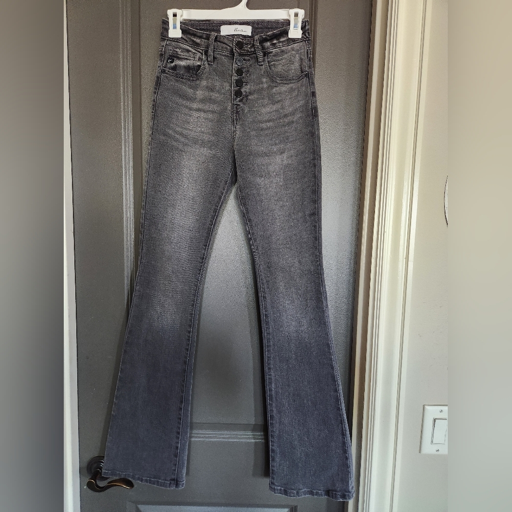 KanCan Margaret High Rise Bootcut button up Jeans size 1 / 24 33" inseam